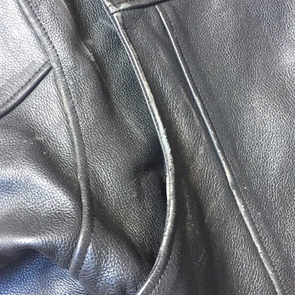 Harley-Davidson Leather Cafe Racer Riding Jacket - Picture 14 of 14
